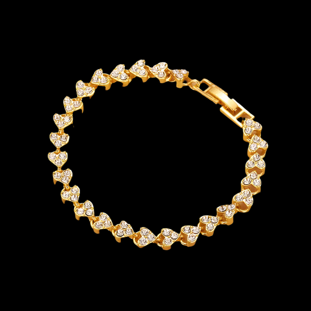 Millionaire Dollhouse “Hearts of Gold” Bracelet