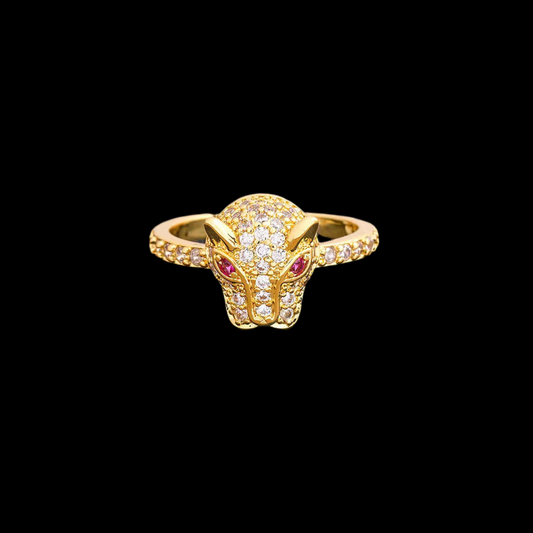 Millionaire Dollhouse “Fierce in Pink” Leopard Ring
